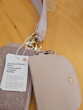 Lululemon Dual Pouch Wristlet Glitter